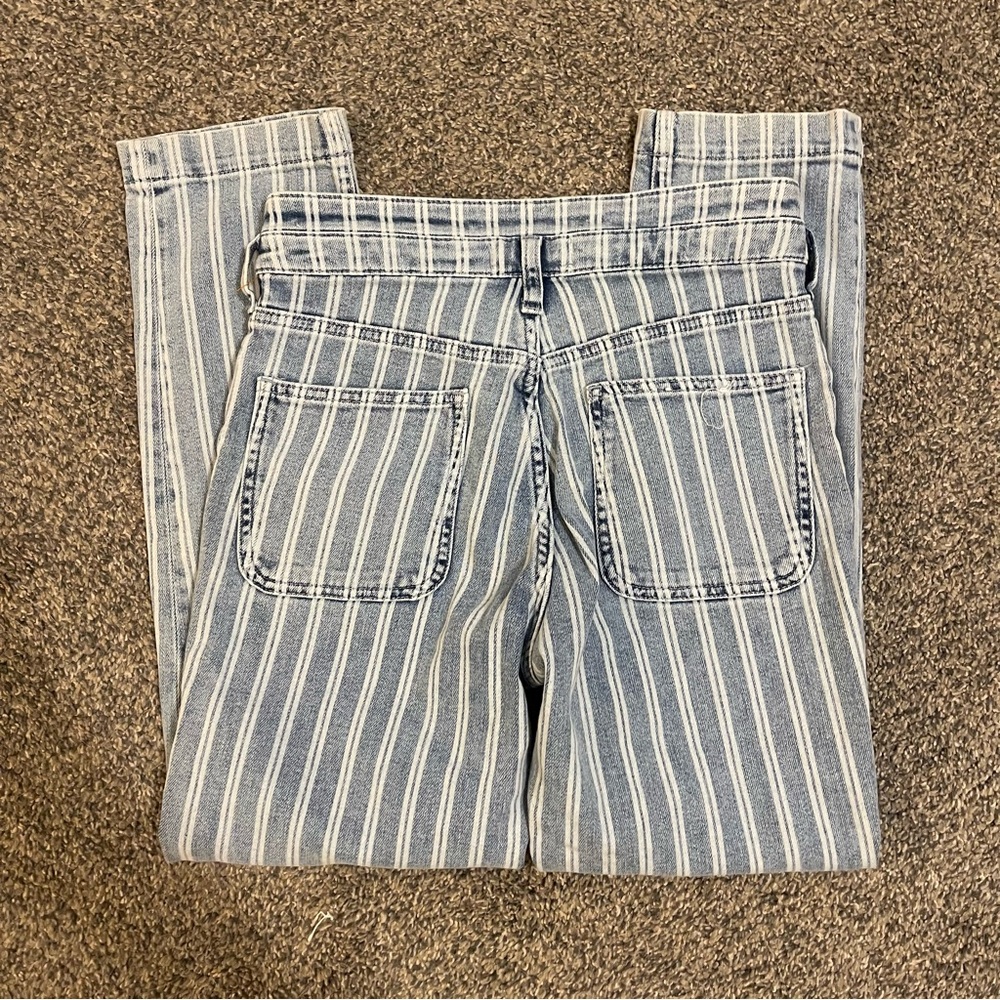 Pilcro and the Letterpress Anthropologie High Rise Railroad Stripe Blue Jeans - Picture 6 of 6